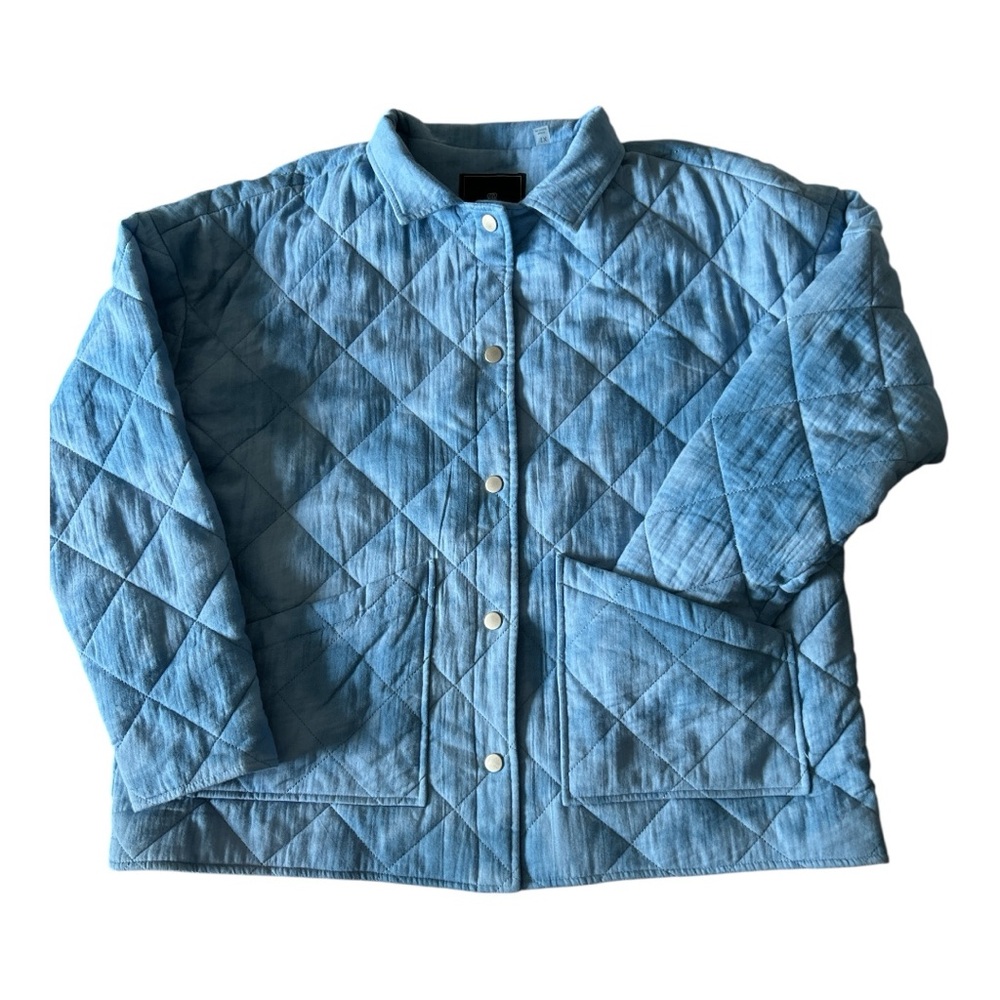 Bagatelle Blue Quilted Utility Jacket - Picture 3 of 5